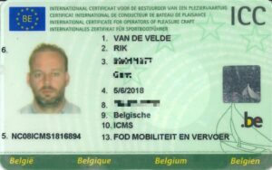 Belgian boat license