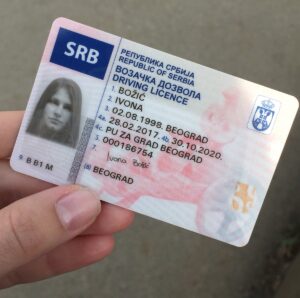 Serbian drivers license