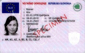 Buy Slovenian drivers license without exam