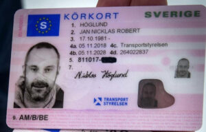 Swedish drivers license