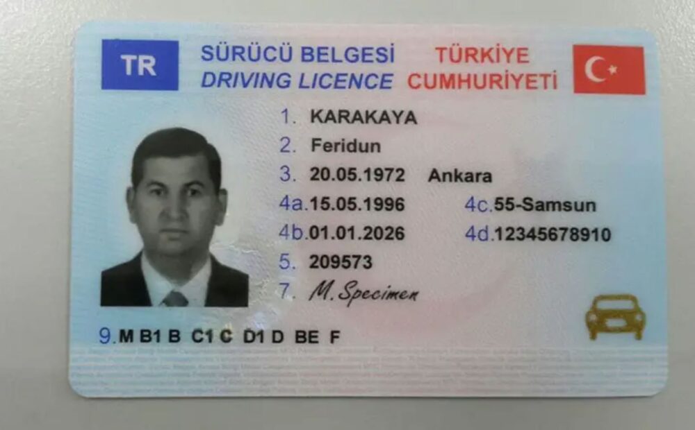 Turkish drivers license